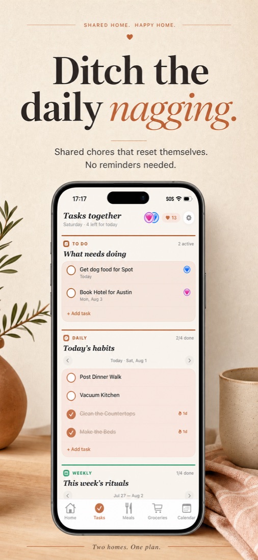 Tasks screen